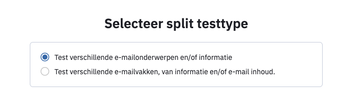 Activecampaign-type-test-selecteren