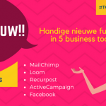 handige nieuwe functies in 5 business tools