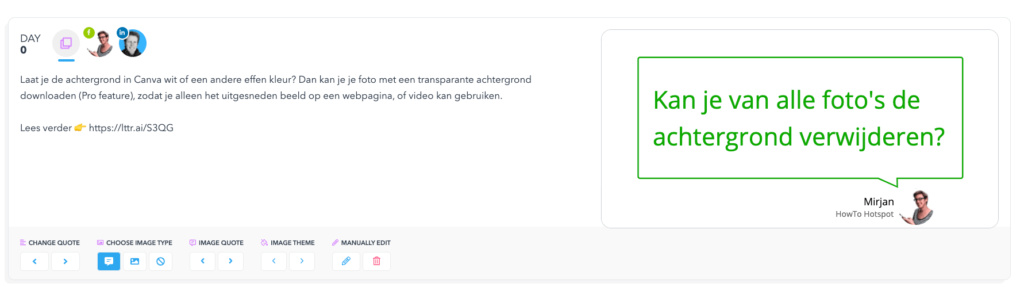 missinglettr post algemeen screenshot
