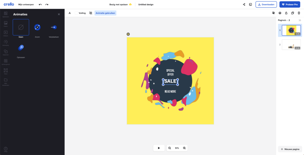 screenshot crello 2
