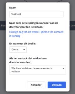 ActiveCampaigne effectieve automatisering met doelen