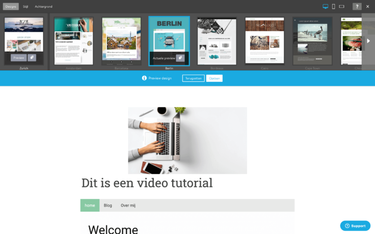 Jimdo website maker