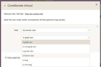 Laposta e-mailmarketing conditie in campagne 2